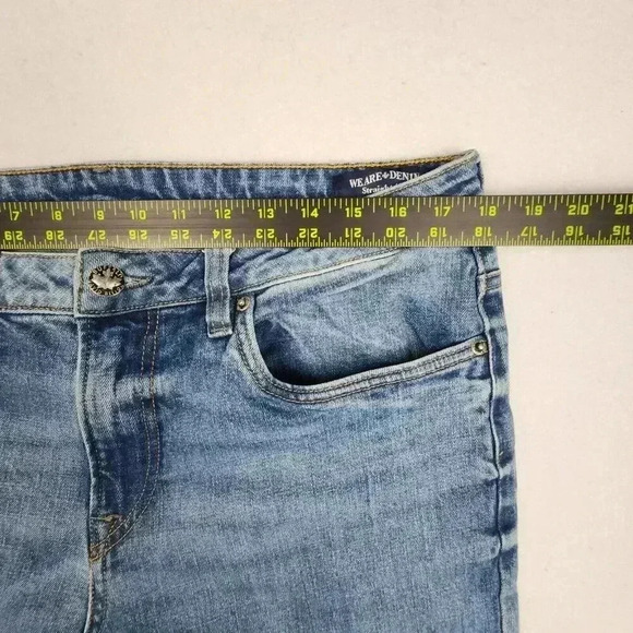 Buffalo David Bitton Mens Jeans Straight Six Stretch Size 34x34 Blue Distressed - Picture 13 of 16